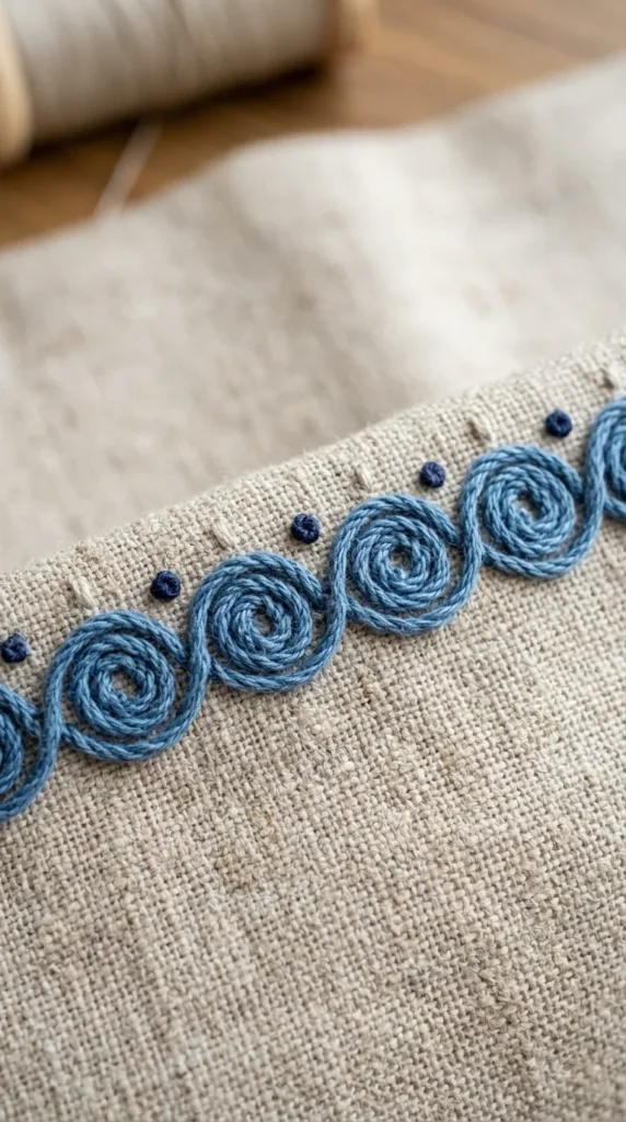 Spiral Dot Border