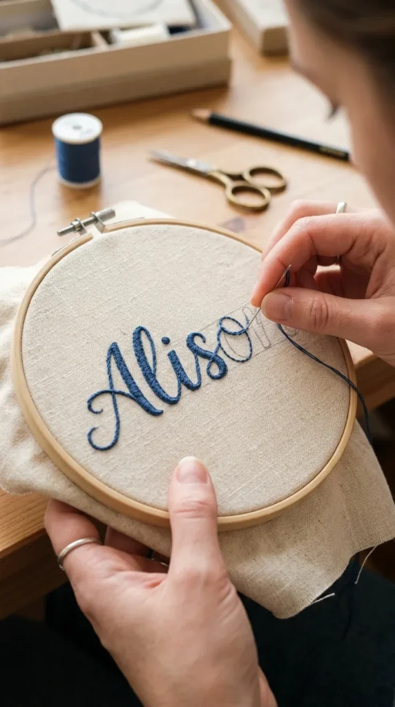 Start Stitching the Name