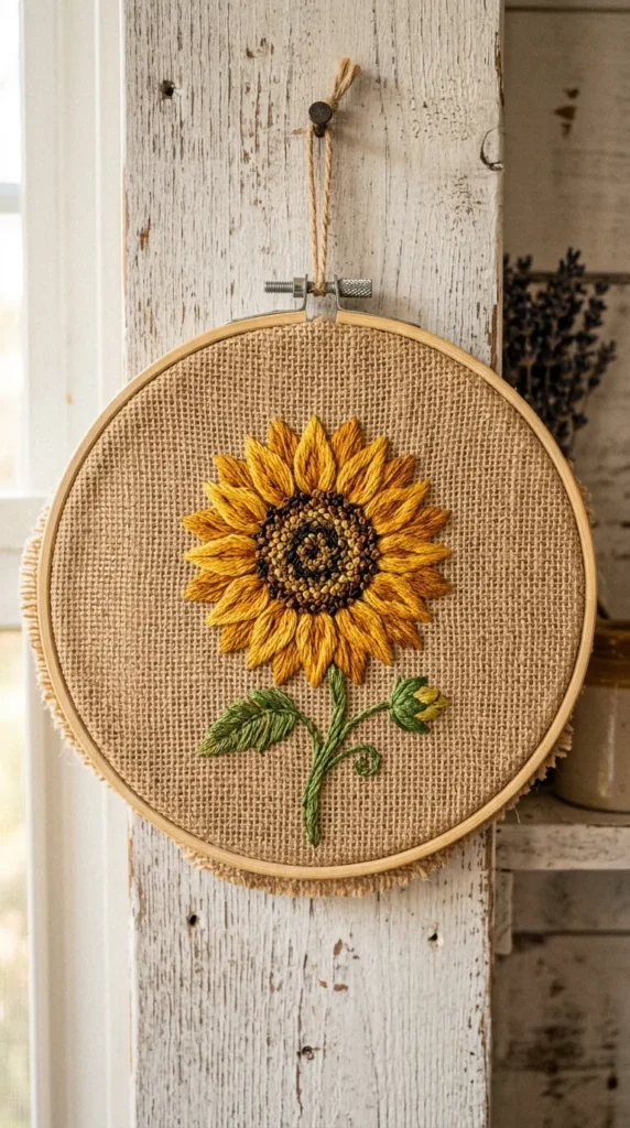 Sunflower Center Hoop