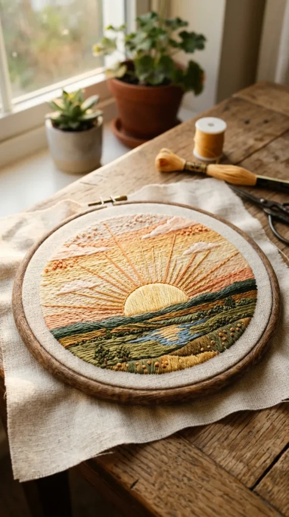 Sunrise Horizon Scene