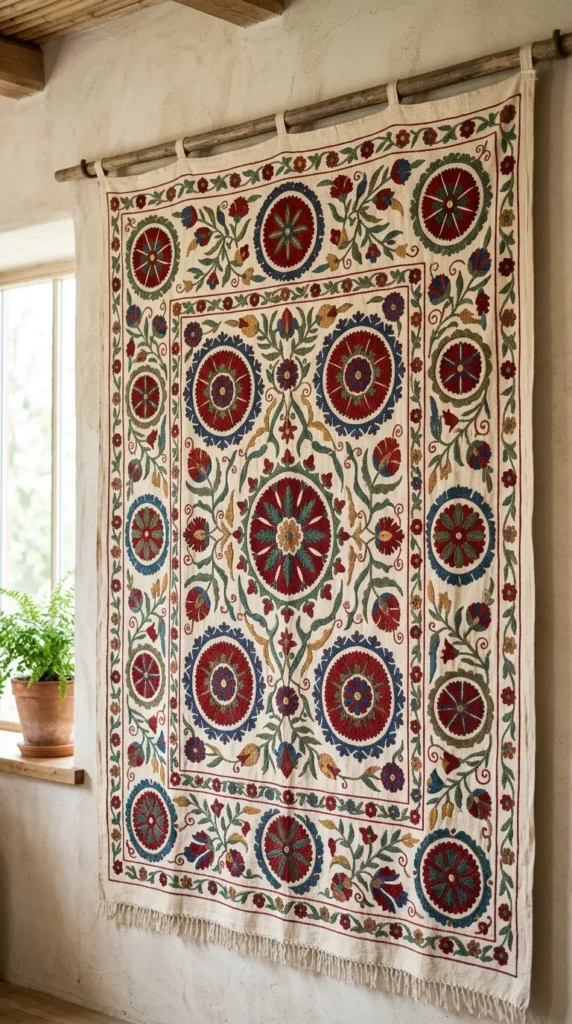 Suzani Central Asian Floral Art