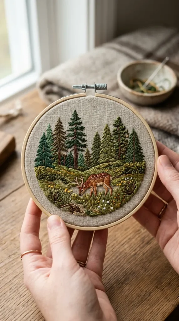 Tiny Forest Scene Hoop