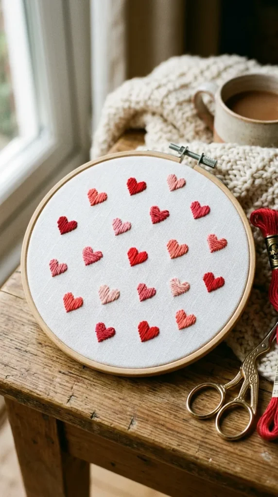 Tiny Heart Cluster Hoop