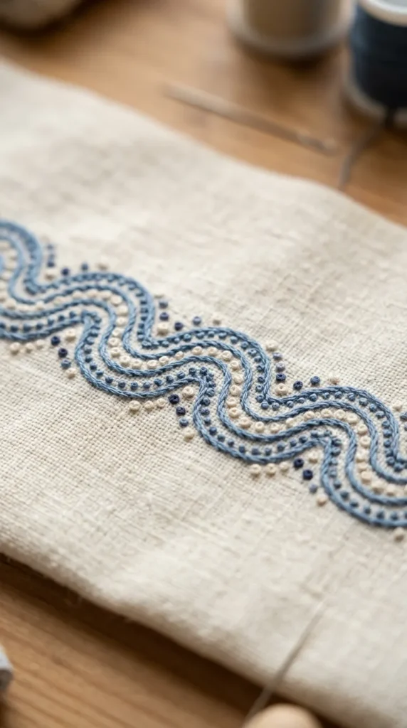 Wave Dot Combination Border