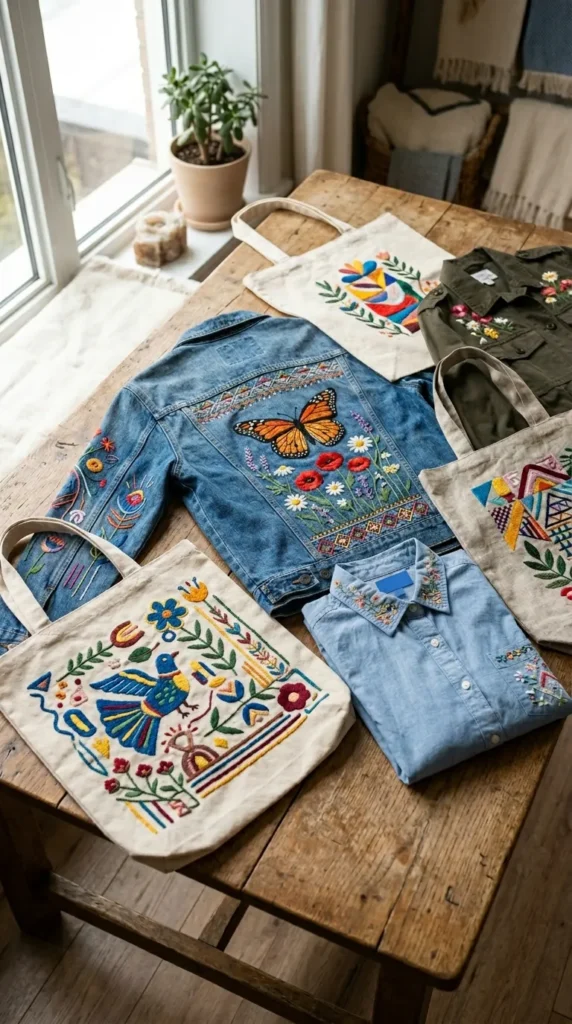hand embroidery designs on clothes