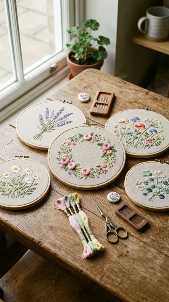 hand embroidery flower designs