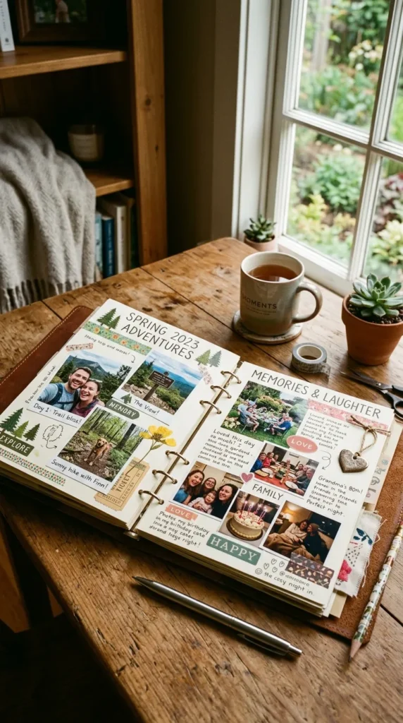 how to make a diy scrapbook for him