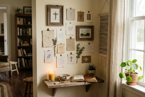 22 Creative prayer wall ideas For a Peaceful Faith Corner