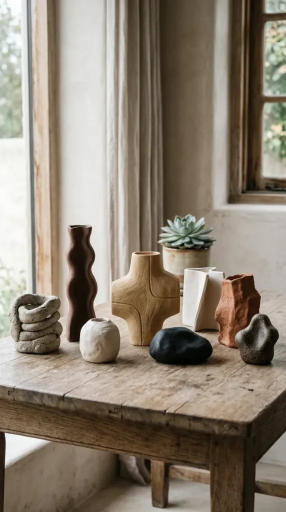 Clay Abstract Art Pieces