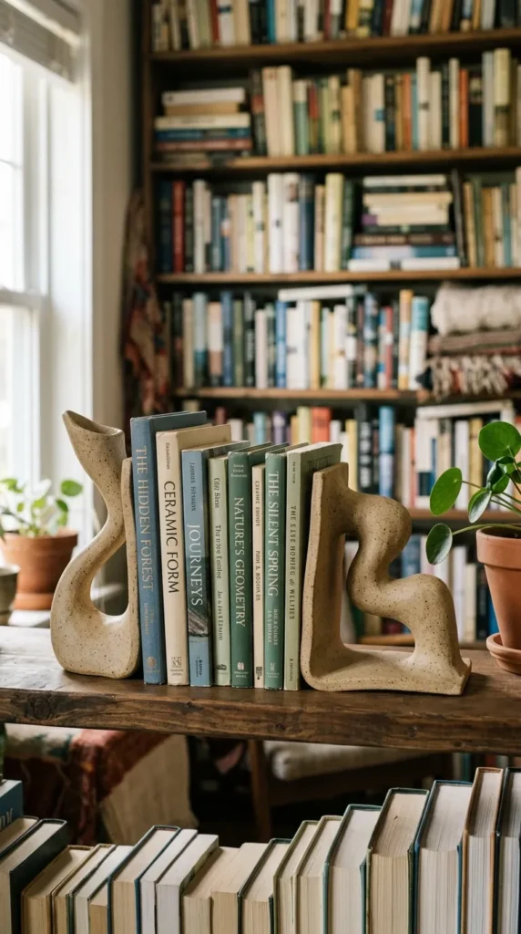 Clay Bookends
