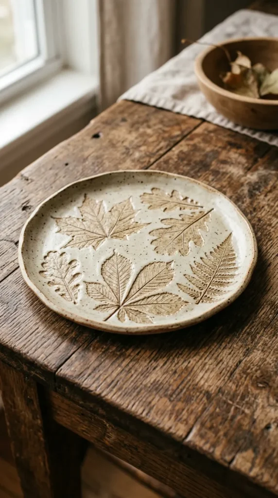 Clay Leaf Imprint Plates