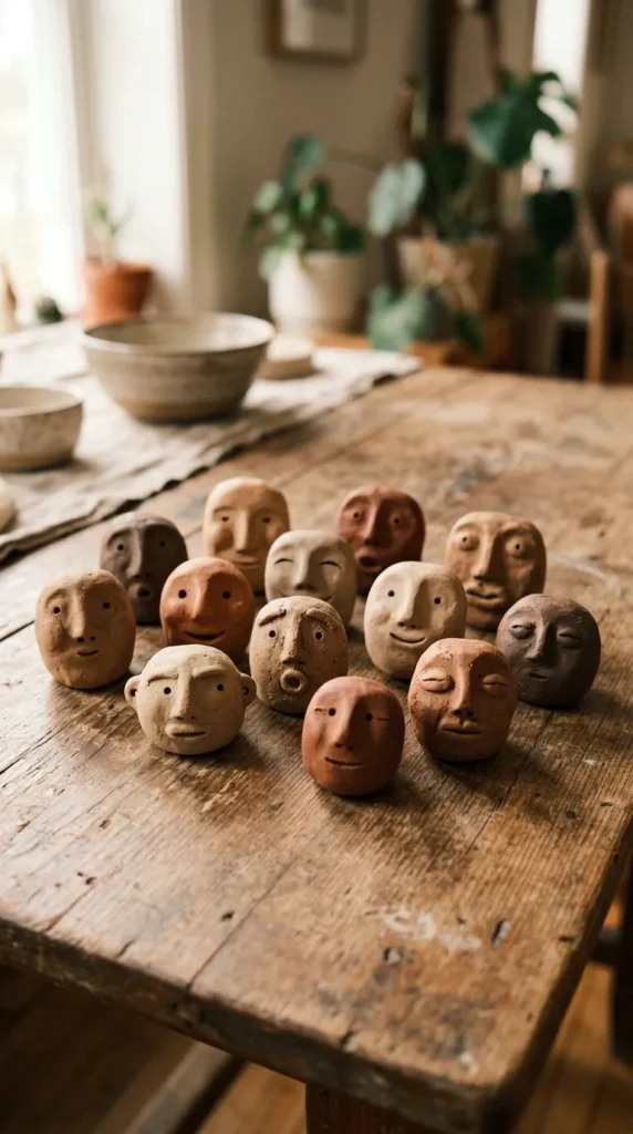 Clay Mini Faces
