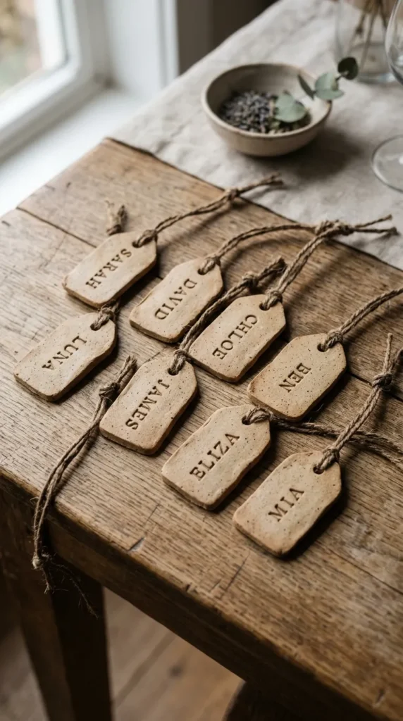 Clay Name Tags