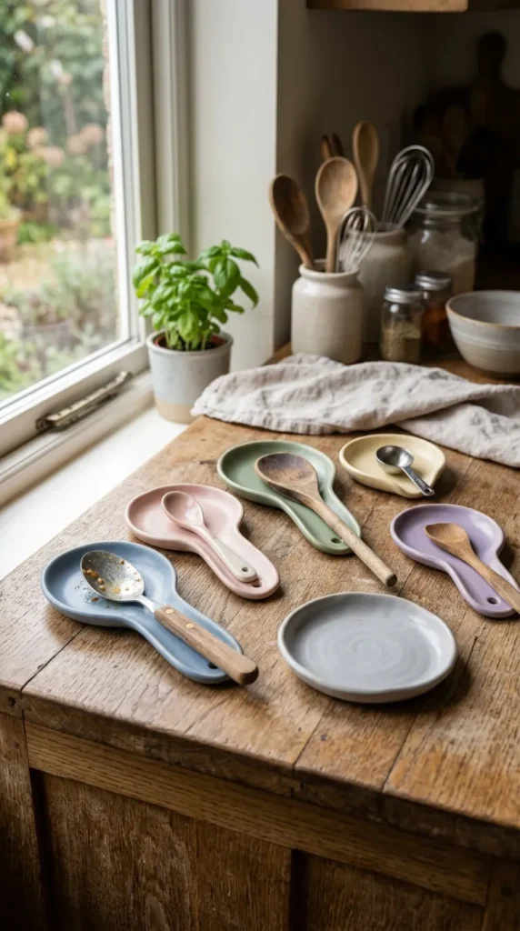 Clay Spoon Rests
