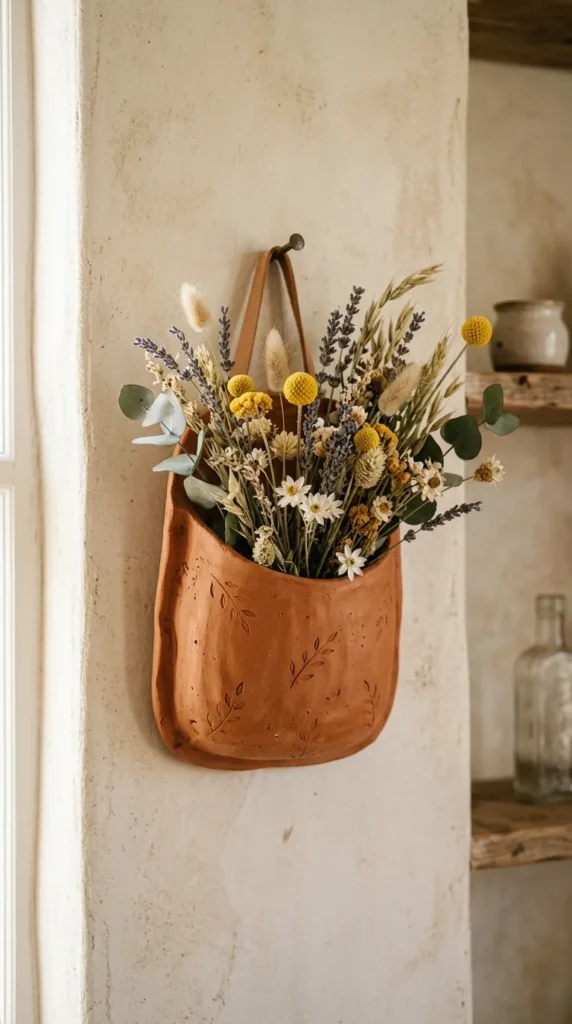 Clay Wall Pocket Decor