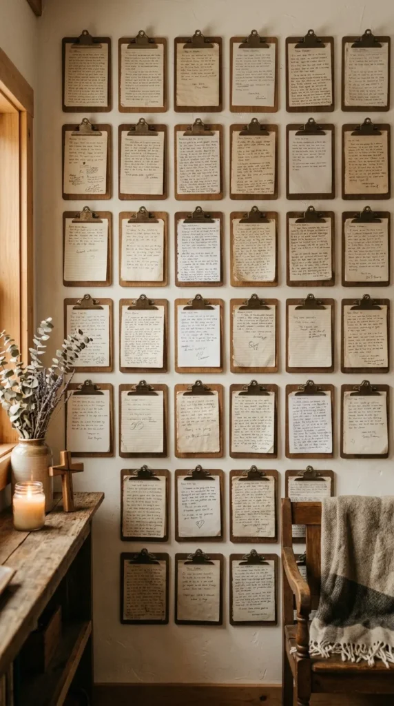 Clipboard Prayer Wall