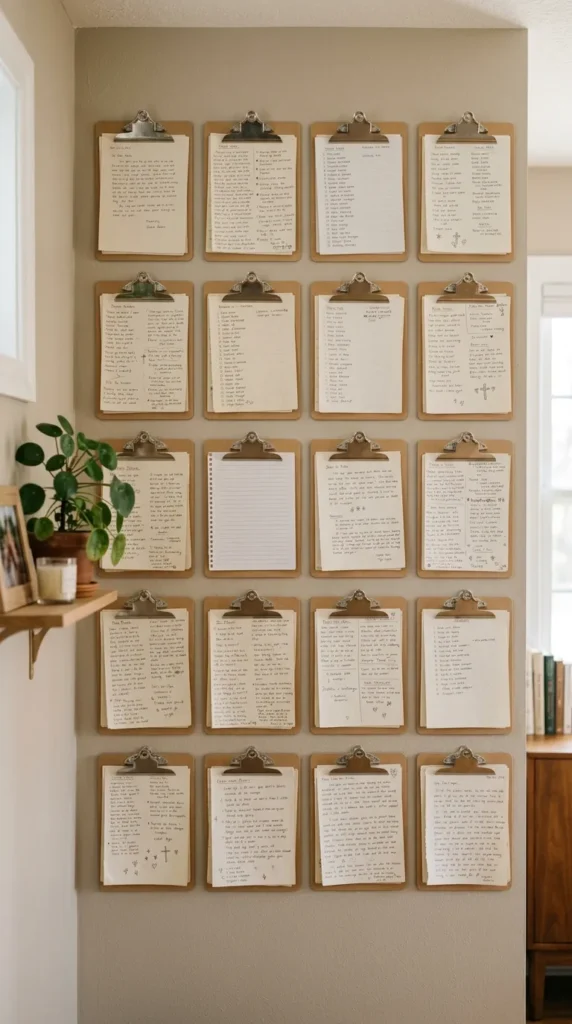 Clipboard Prayer Wall Set