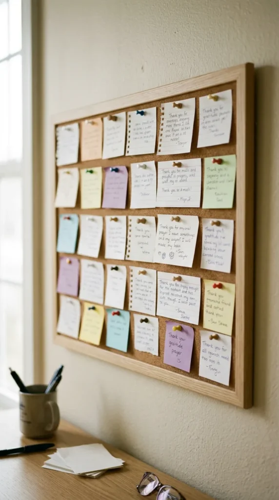 Daily Gratitude Prayer Board