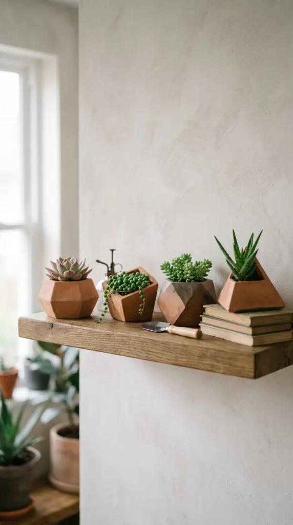 Geometric Clay Planters