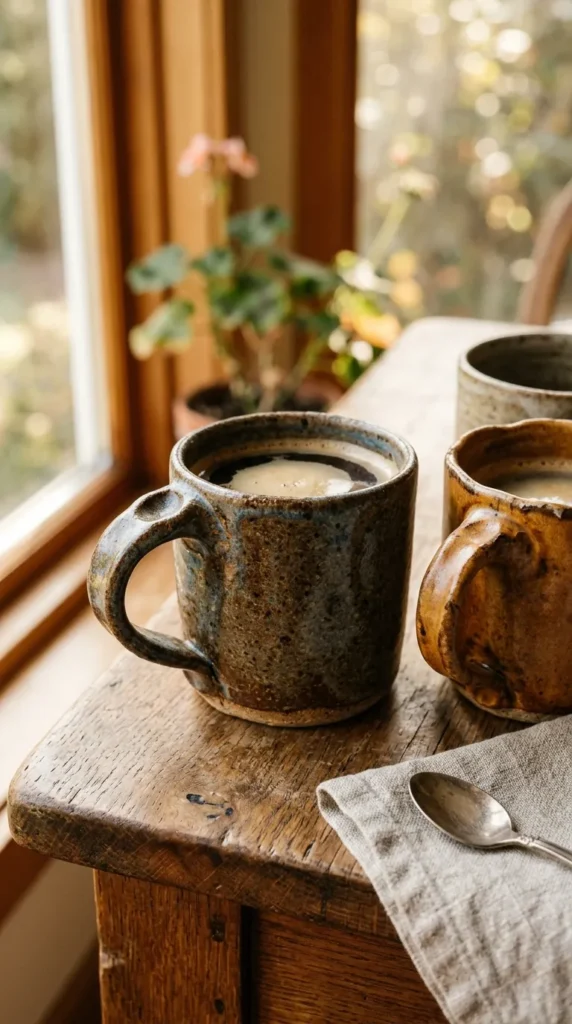 Hand-Built Rustic Coffee Mugs