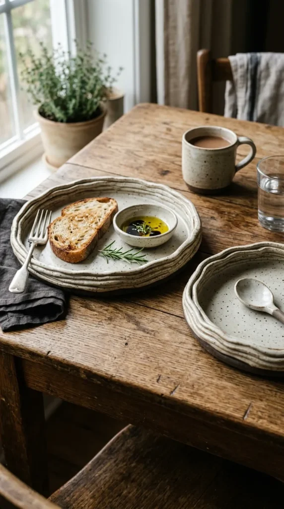 Layered Rim Serving Plates