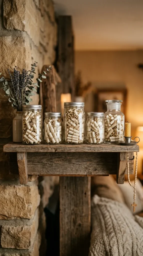 Mason Jar Prayer Wall Station