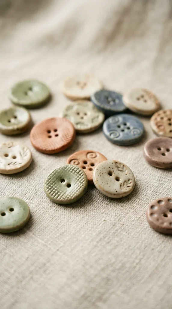 Mini Clay Buttons for Craft Projects