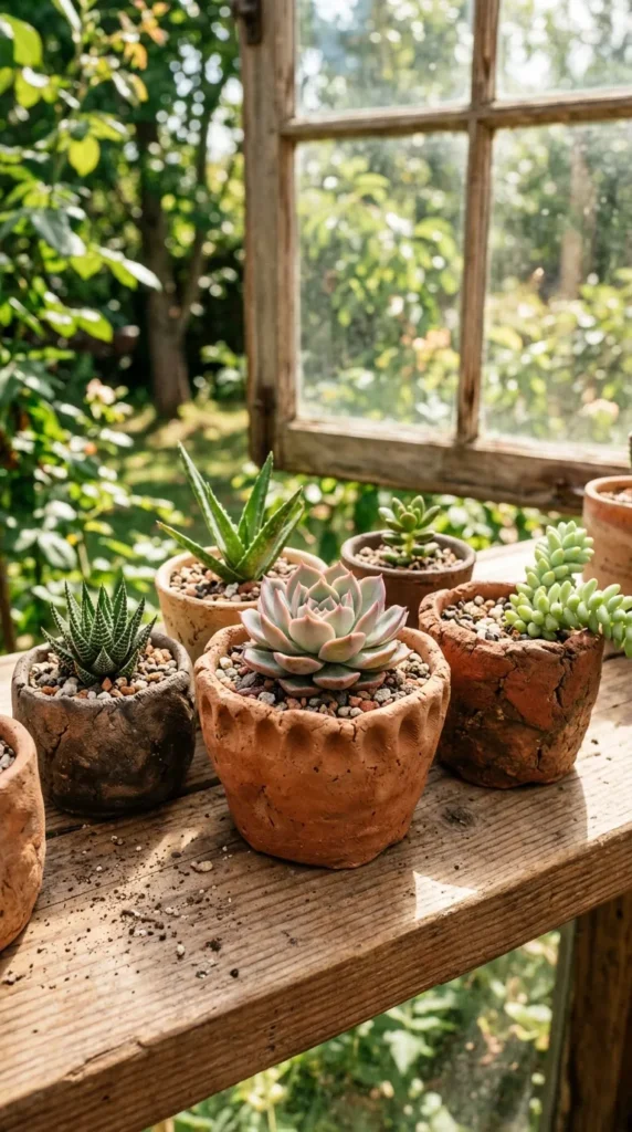 Mini Clay Planters