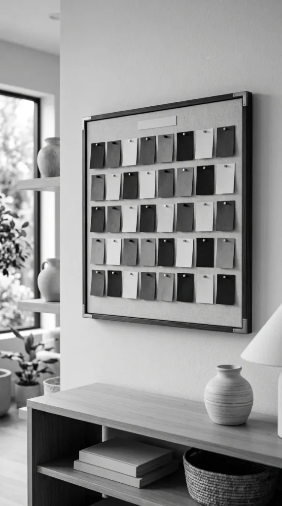 Minimal Black & White Board