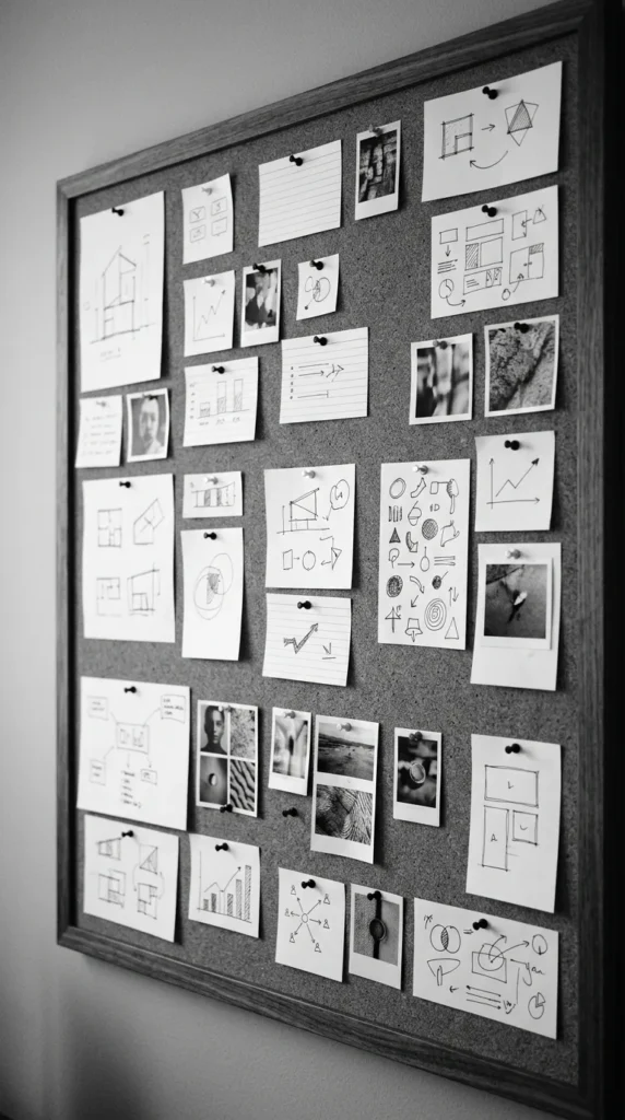 Minimal Black-and-White Board