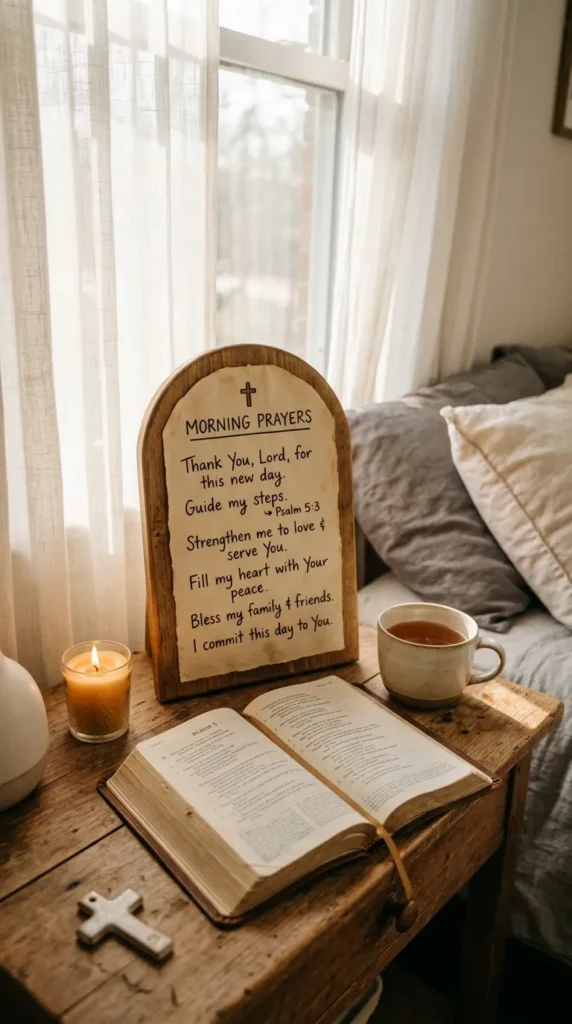 Morning Prayer Starter Board