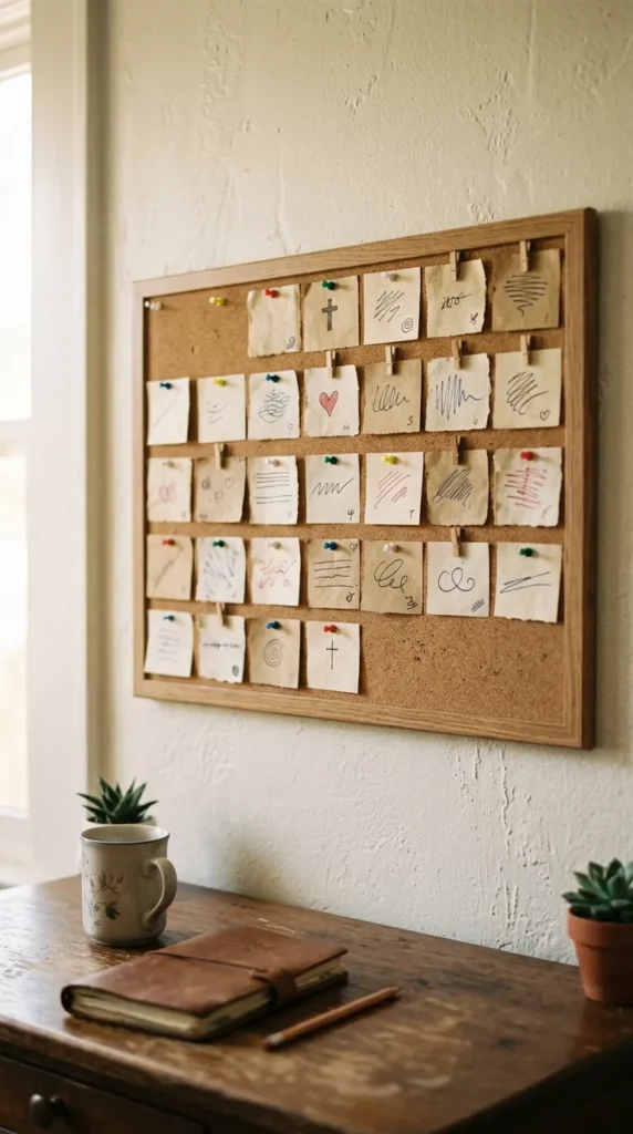 Prayer Calendar Board