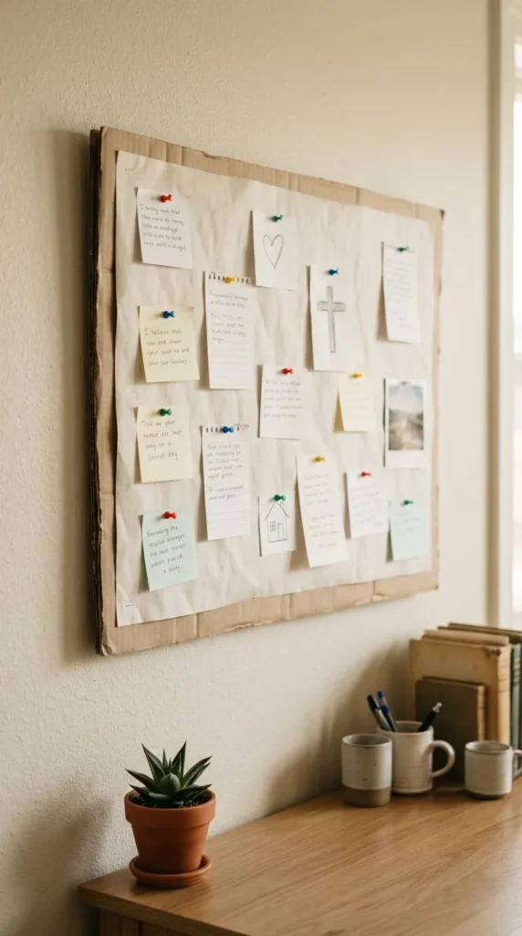 Recycled Cardboard Prayer Panel