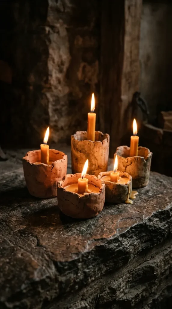 Rustic Candle Holders