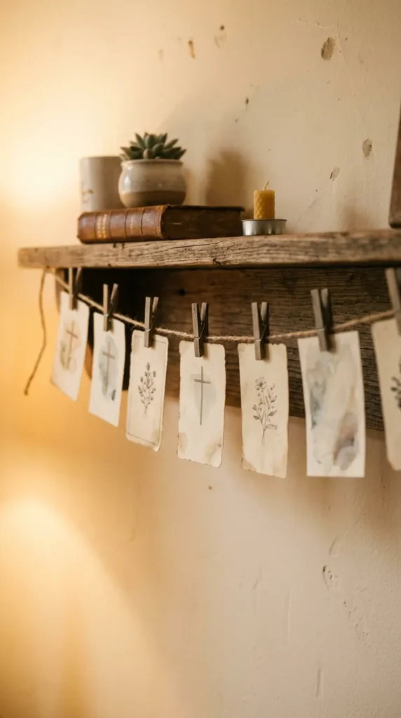 Shelf Edge Prayer Board
