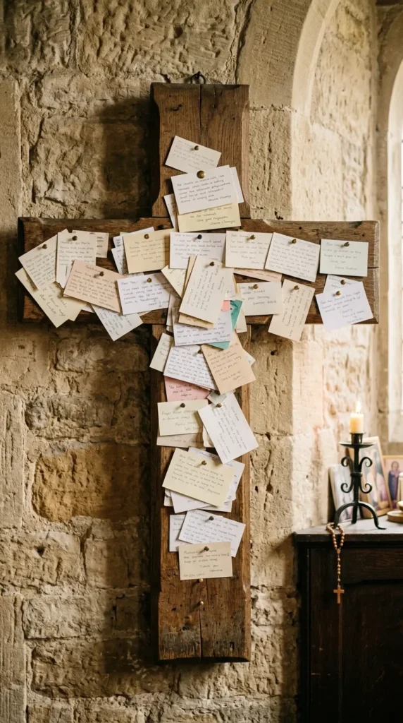 Simple Cross Prayer Board