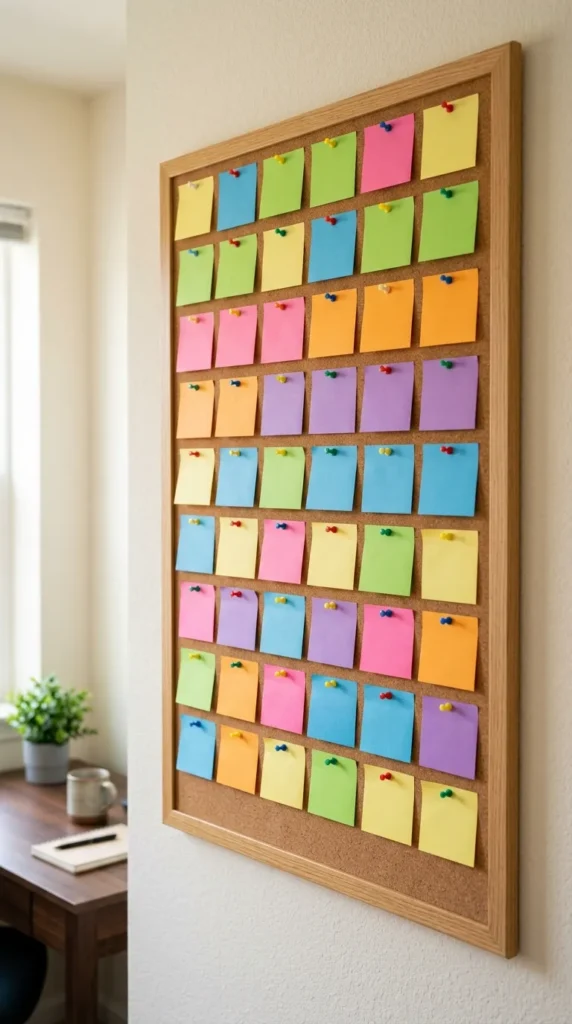 Simple Sticky Note Prayer Board