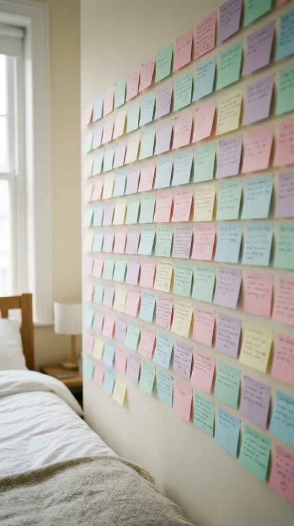 Sticky Note Prayer Wall