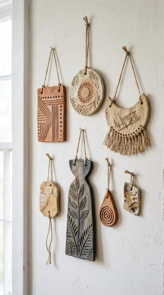 Textured Clay Wall Hangings