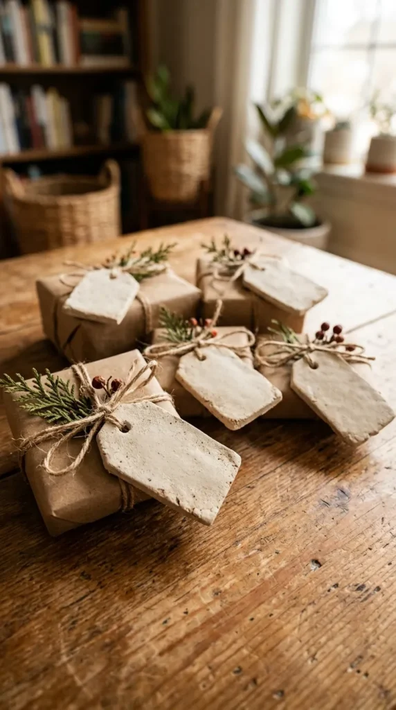 Tiny Clay Name Tags for Gifts