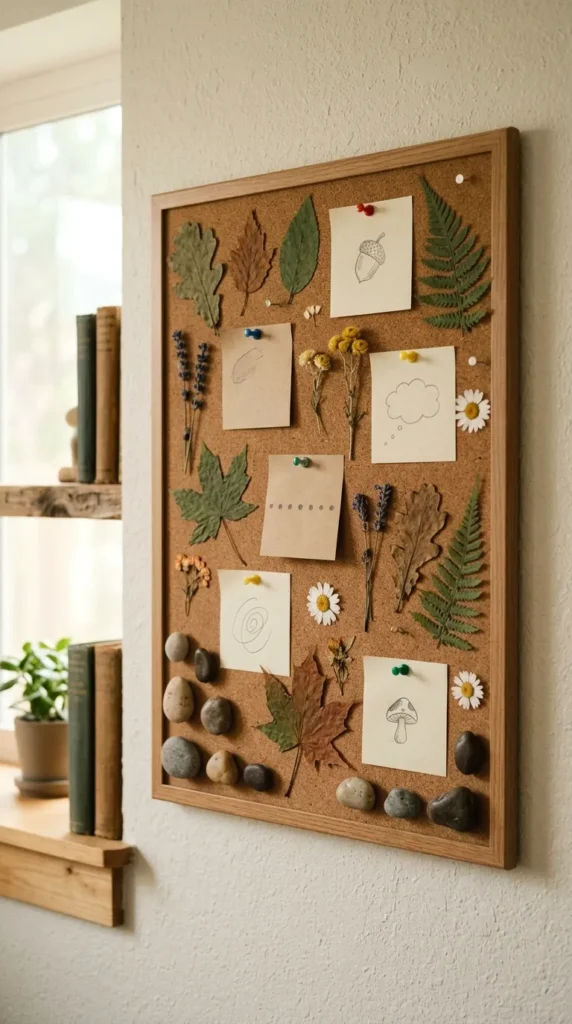 Vision Board with Nature Symbols