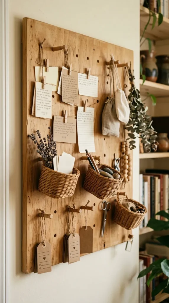 Wooden Peg Board Prayer Wall